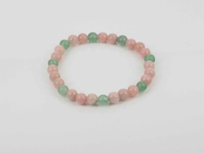 Bracelet - a touch of pink and green