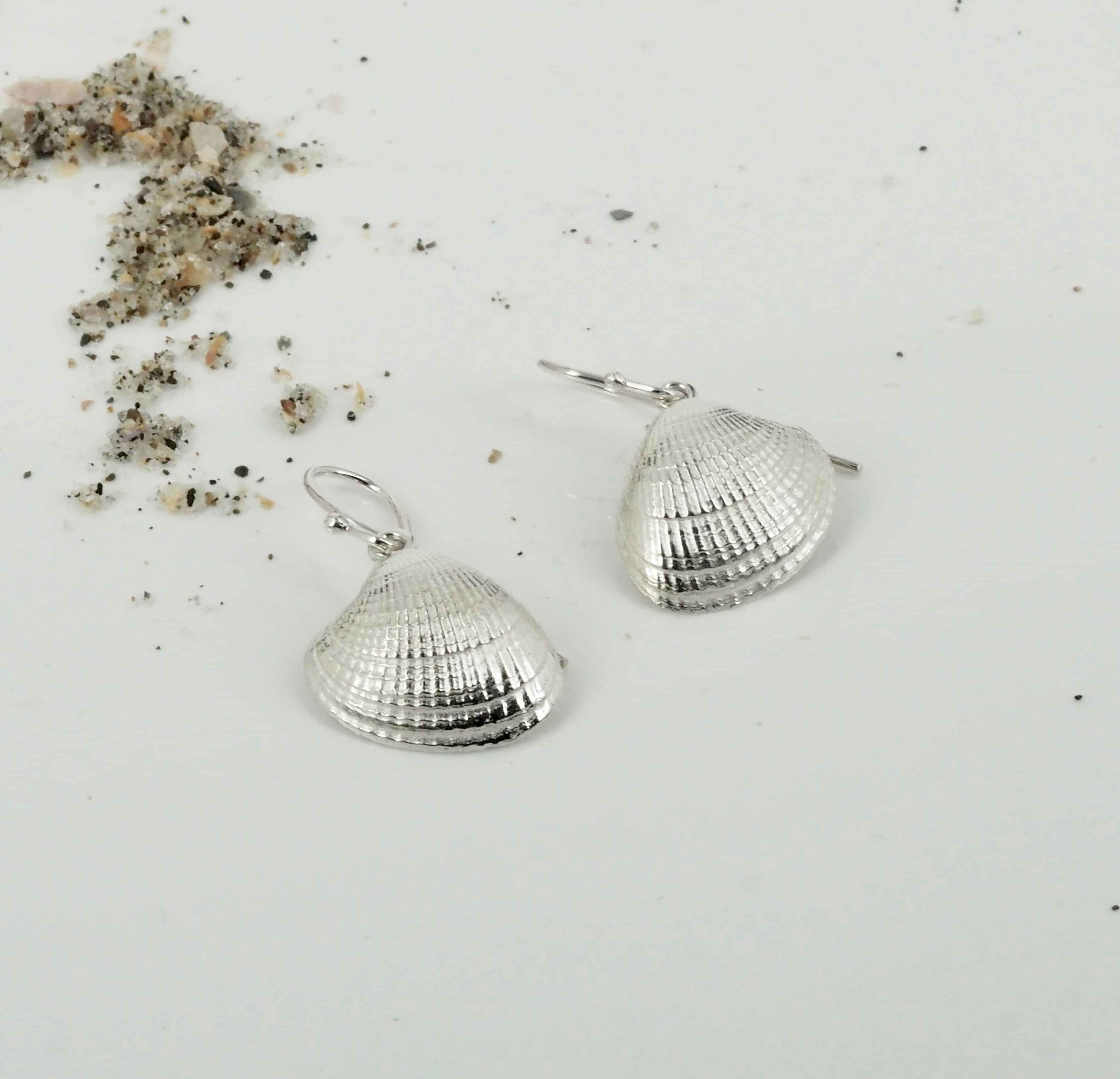 cockle shell earrings