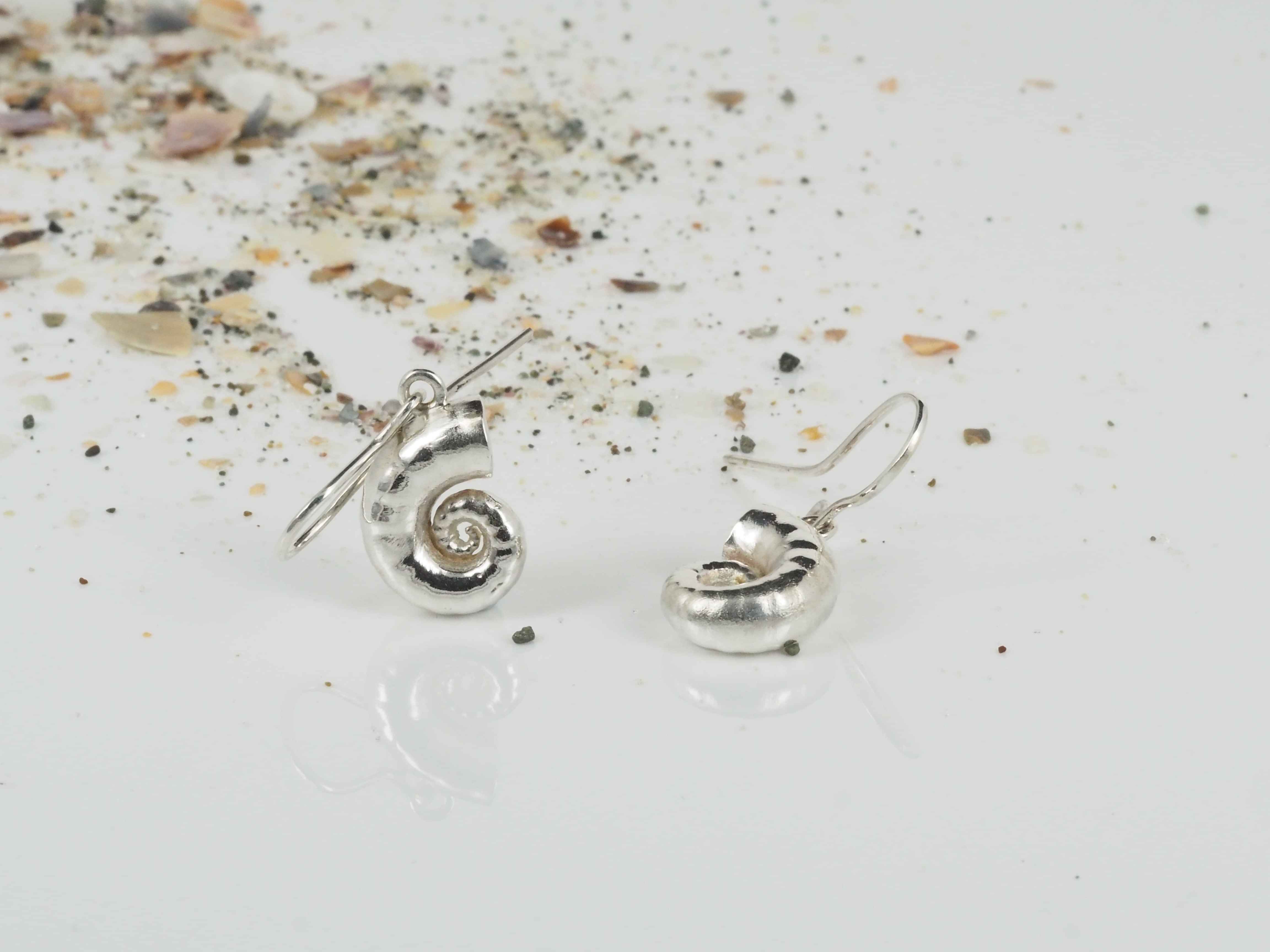 koru shell earrings