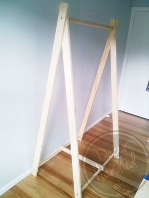 Bolted A-frame Clothing Rack