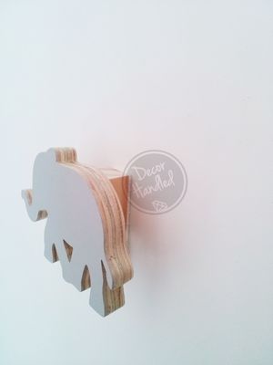 Elle Elephant Wall Handle (Screw in or Removable)
