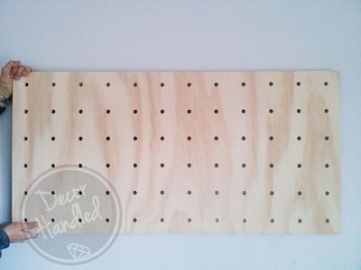 CLEARANCE Seconds Hanging Ply Pegboard 120cm x 60cm PACKAGE - ready to ship
