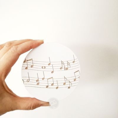 Music Engraved Wall Handle