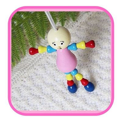 Mary Lou Wooden Doll