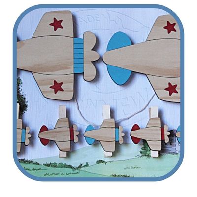 Plane Art Pegs Clearance