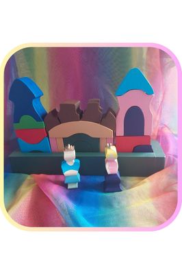 Castle Block Set-Fairy Tale King and Queen NZ Made