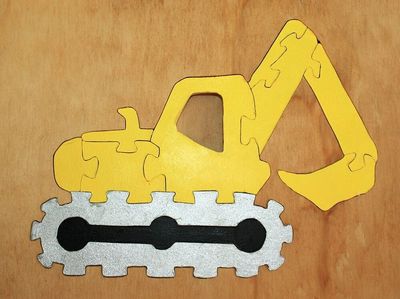 Yellow Digger with Grey and Black tracks
