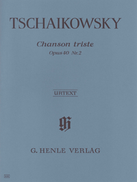 Chanson Triste op. 40 no. 2 - P.I. Tchaikowsky - CLEARANCE - was $10.95