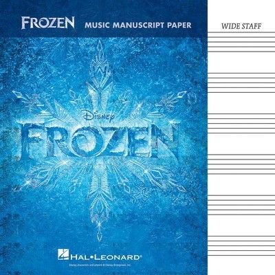 Frozen - Music Manuscript Paper - CLEARANCE - was $8.95