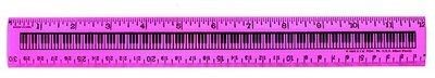 Ruler 30cm Keyboard - Assorted Colours
