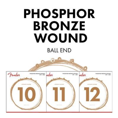 Fender Phosphor Bronze Acoustic Guitar String Set