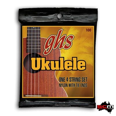 GHS Baritone Ukulele Strings - Black Hawaiian Nylon