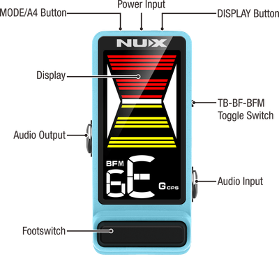 Nu-X NTU-3 Mk II Flow Pedal Tuner