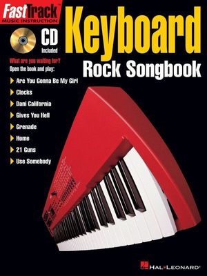 Fasttrack Keyboard Rock Songbook Book/CD