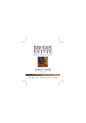 Brodie Estate Pinot Noir 2014