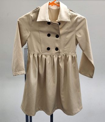 Tan Jacket Dress - Size Child 6-8