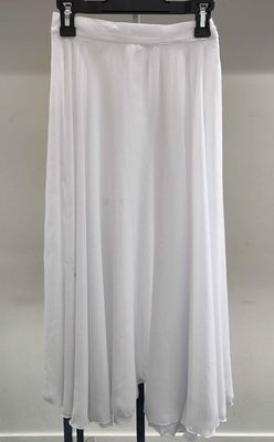 White Chiffon Skirt - Size Adult Small