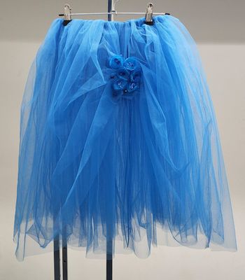 Bright blue tulle skirt - Size Adult Small