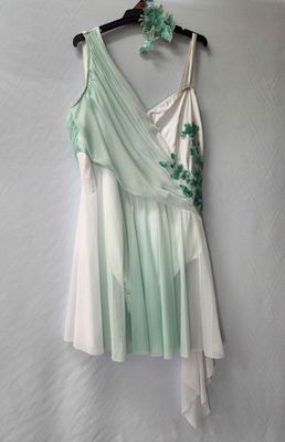 Green/White Dress