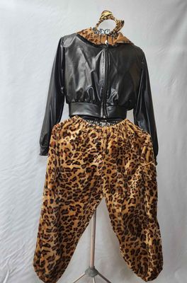 2x Cheetah and Leather