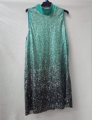 Green Ombre Sequin Dress