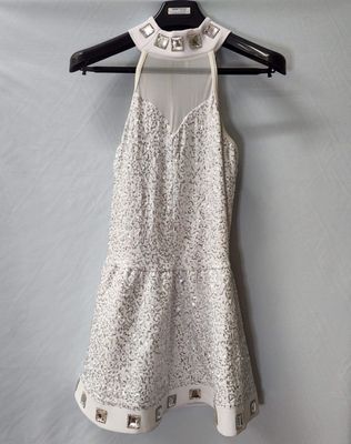 White Sequin Dress