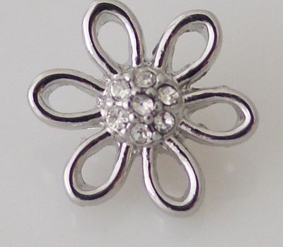 Small Top - Flower with Centre Bling