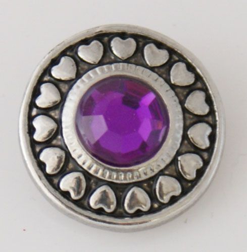 Large Top - Circle of Hearts, Purple Centre