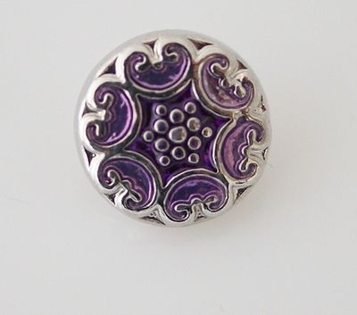 Small Top - Silver with Lilac Centre