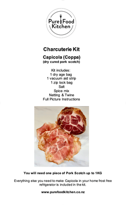 C3. Charcuterie Kit - Capicola (Dry Cured Pork Scotch)