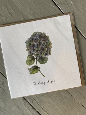 Hydrangea Card - Thinking of you