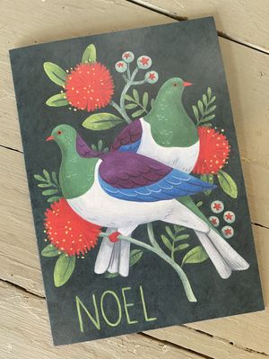 Christmas Wood Pigeon Card