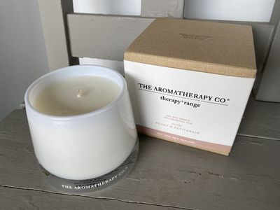 Aromatherapy Company Candle- Soothe.  (Peony)