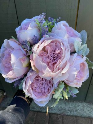 Lilac Wedding Bouquets  - Faux (2)