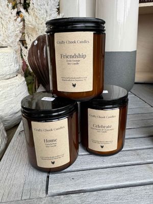 Crafty Chook Candles- Home, Friendship, Celebrate