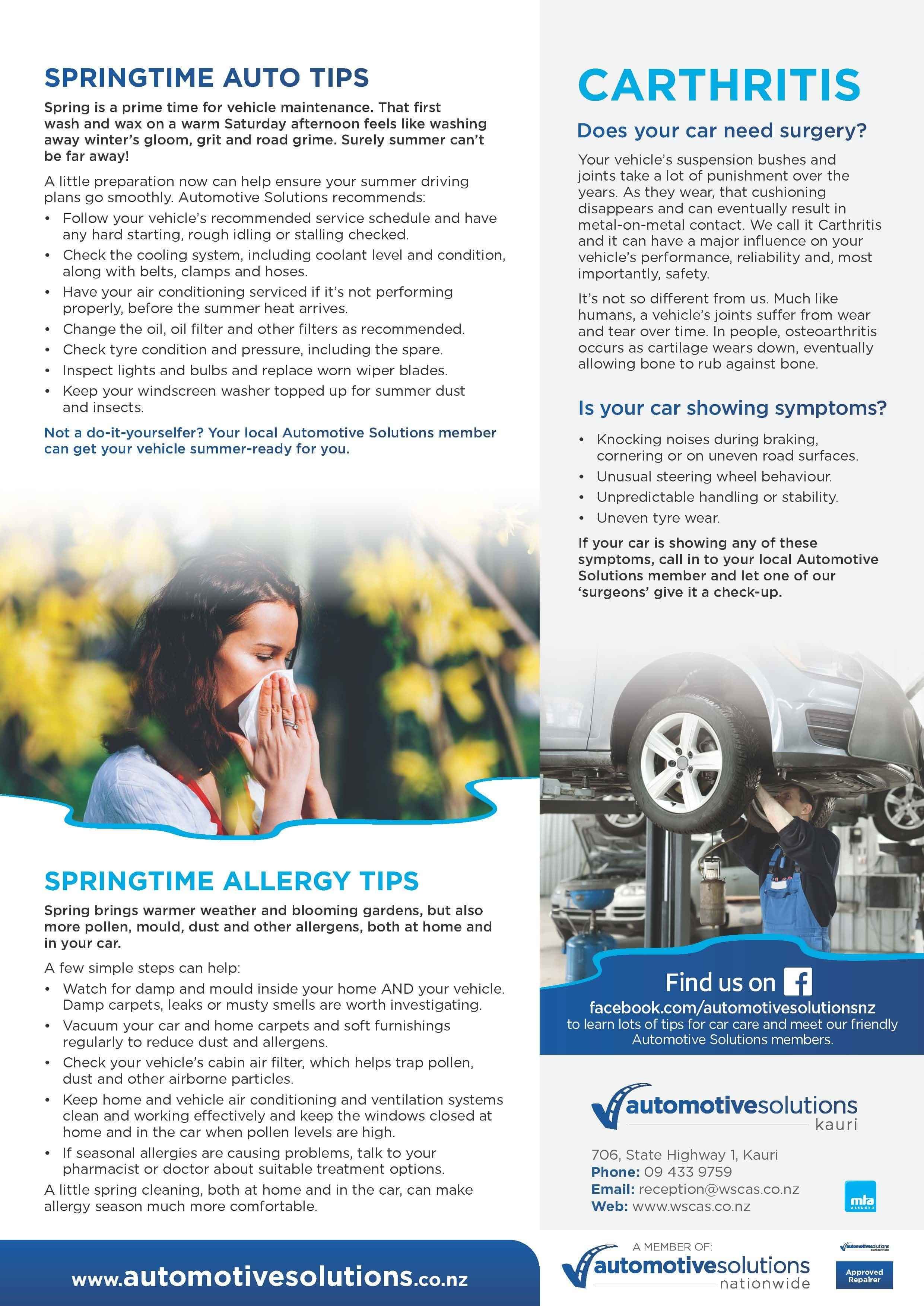 Automotive Solutions Spring Newsletter pg.2