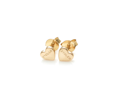 STOLEN GIRLFRIENDS CLUB Heart Earring - Yellow Gold Plated