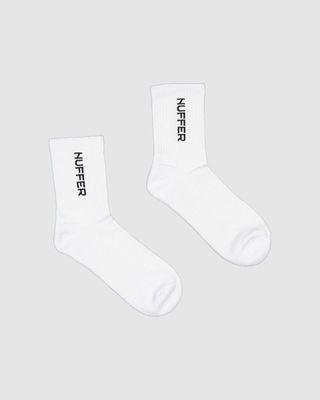 HUFFER Rib Sock 3 Pack - White