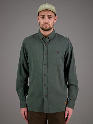 JUST ANOTHER FISHERMAN Anchorage Shirt - Forest Green