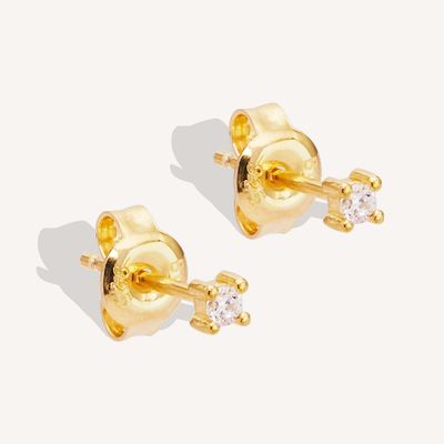 BY CHARLOTTE Pure Light Stud Earrings - Gold