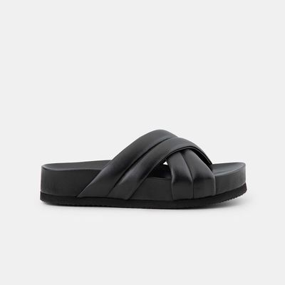 DEPARTMENT OF FINERY Camilla Sandals - Black Leather