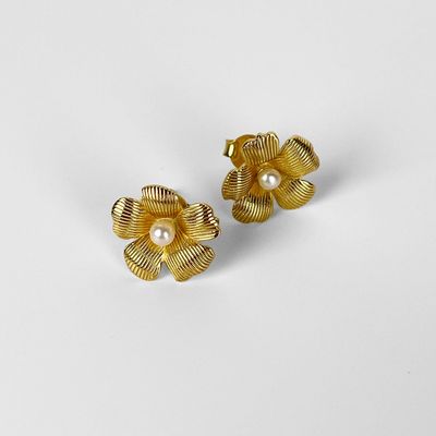 SILVER LININGS COLLECTIVE Daisy Studs - 18k Gold Plated