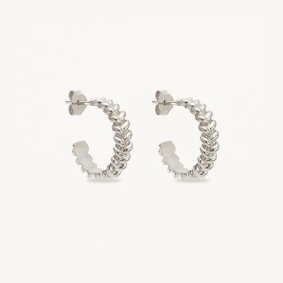 BY CHARLOTTE Intertwined Large Hoops - Silver