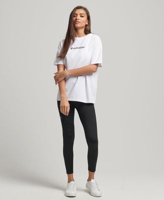 SUPERDRY Code Applique Loose Tee - Optic White