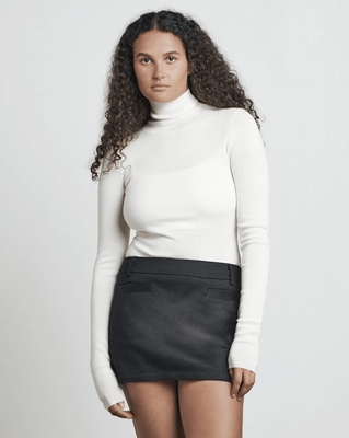 BARE BY CHARLIE HOLIDAY The Long Sleeve Knit Top - Oyster