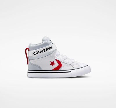 CONVERSE Pro Blaze Strap Colour Pop Toddler - White/Ghosted Red