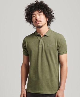 SUPERDRY Classic Pique Polo - Thrift Olive Marle