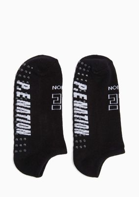 P.E NATION Post Season Ankle Sock - White/Black