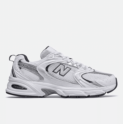 NEW BALANCE 530 Retro Running Shoes - White w/ Natural Indigo