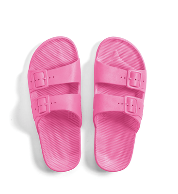 FREEDOM MOSES Glow Slides - Pink Neon